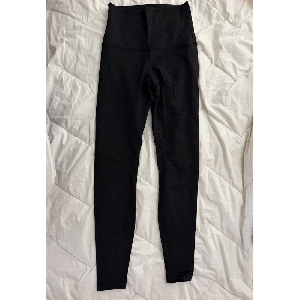 Lululemon Wunder Under Leggings 28" Black Size 6 - Picture 2 of 8